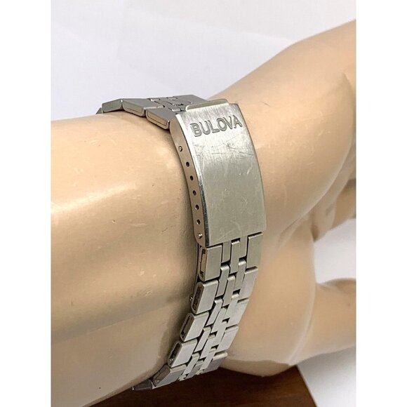 Bulova Men's Watch 7366 Vintage 1970's N3 Swiss Automatic Blue Silver Di… - Picture 10 of 14